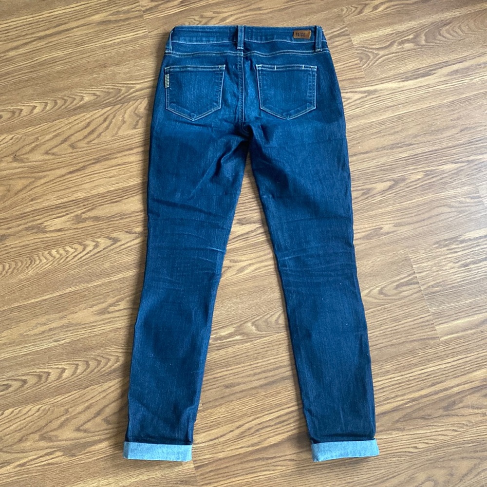 Paige Kylie Crop Skinny Rolled Hem Jeans - Picture 5 of 7